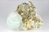 Wide Aquamarine Crystal On Muscovite Matrix - Pakistan #93520-2